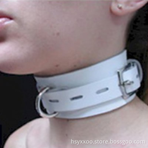 Leather PVC SM Sex Toy Latest Wholesale Collar with metal button Comfortable Female Collar With Hex Screw